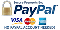 Secure payments by PayPal